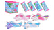 Johntoy john toy eenhoorn vliegtuigjes display a 48 stuks