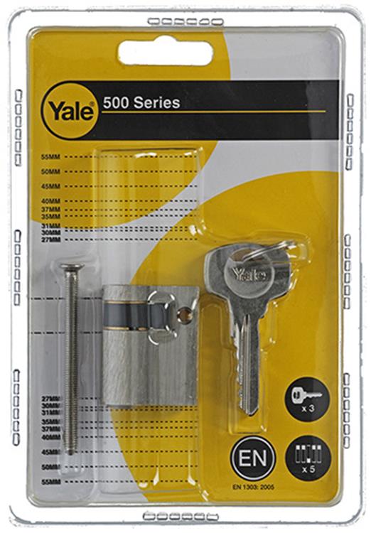 Afbeelding laden in galerijviewer, Yale 1006524 - halve profielcilinder 0500 mv 40mm(10 30) | 5 stuks
