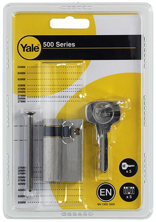 Afbeelding laden in galerijviewer, Yale 1006525 - halve profielcilinder 0500 mv 50mm(10 40) | 5 stuks

