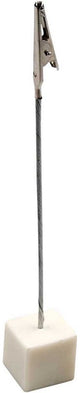 Creativ company creative kaarthouder alligator 15 cm staal zilver per 5 stuks