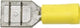 Hella flachsteckhülse fl.st.huels.2,5-6,0 50st yellow 6.3x0.8mm