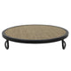 Cosydecor presentatie tray ã˜25x5cm metaal met geweven stof