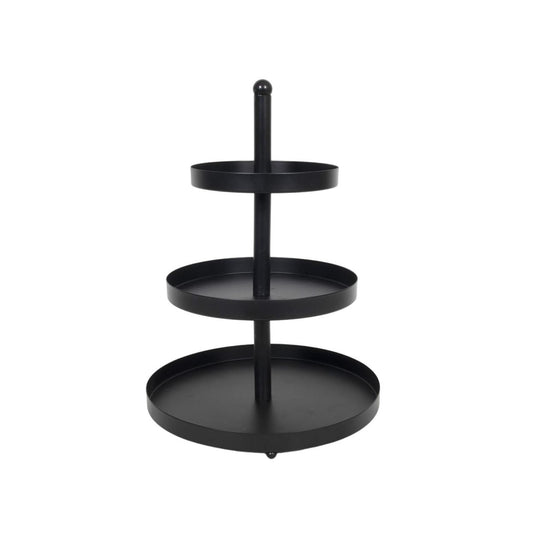 Svenska living etagere metaal 3-laags ø25x35cm zwart