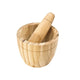 Kitchen tools vijzel bamboe 11,5x10cm vijzel bamboe 11,5x10cm