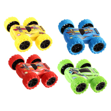Jono toys omkeerbare stuntauto met frictie, 12cm