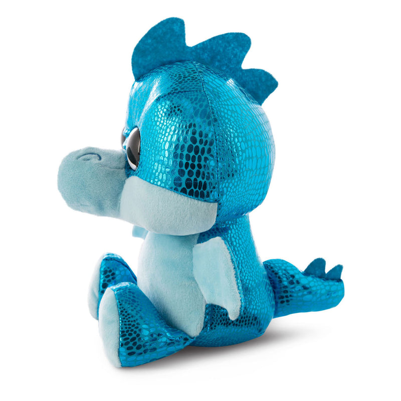 Afbeelding laden in galerijviewer, Nici Glubschis Pluchen Knuffel Draak Blauw Jet-Jet, 15cm
