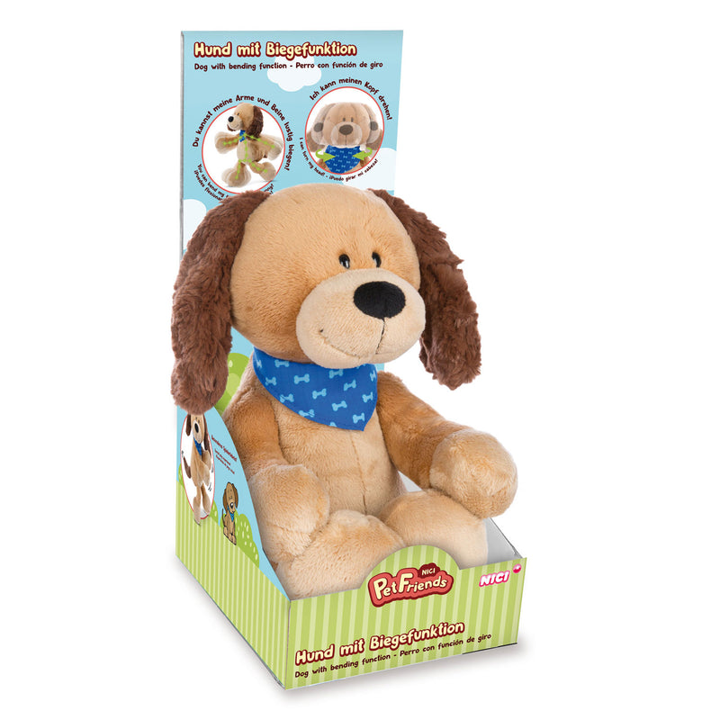 Afbeelding laden in galerijviewer, Nici Pluchen Knuffel Beweegbare Hond Barky, 30cm
