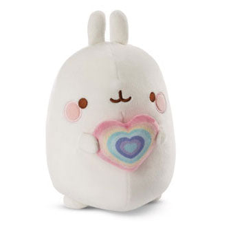 Afbeelding laden in galerijviewer, Nici pluchen knuffel molang regenboog met hart in geschenkdoos, 16cm
