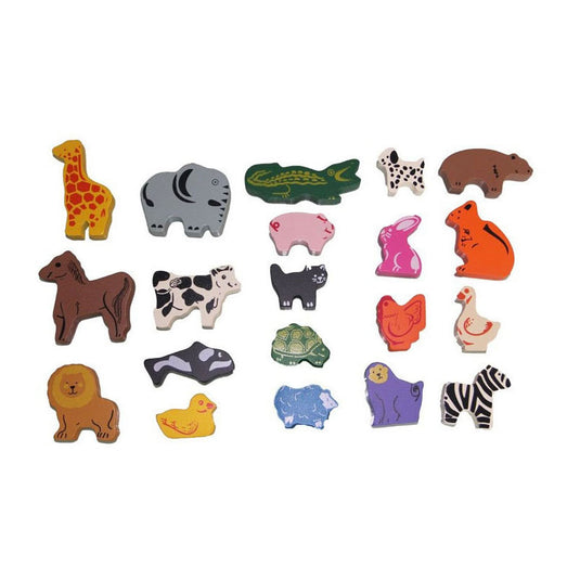 Primi passi - houten dieren set - 60st