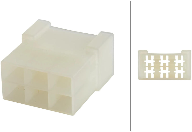 Afbeelding laden in galerijviewer, Hella stekkerbehuizing connector housing 6-polig
