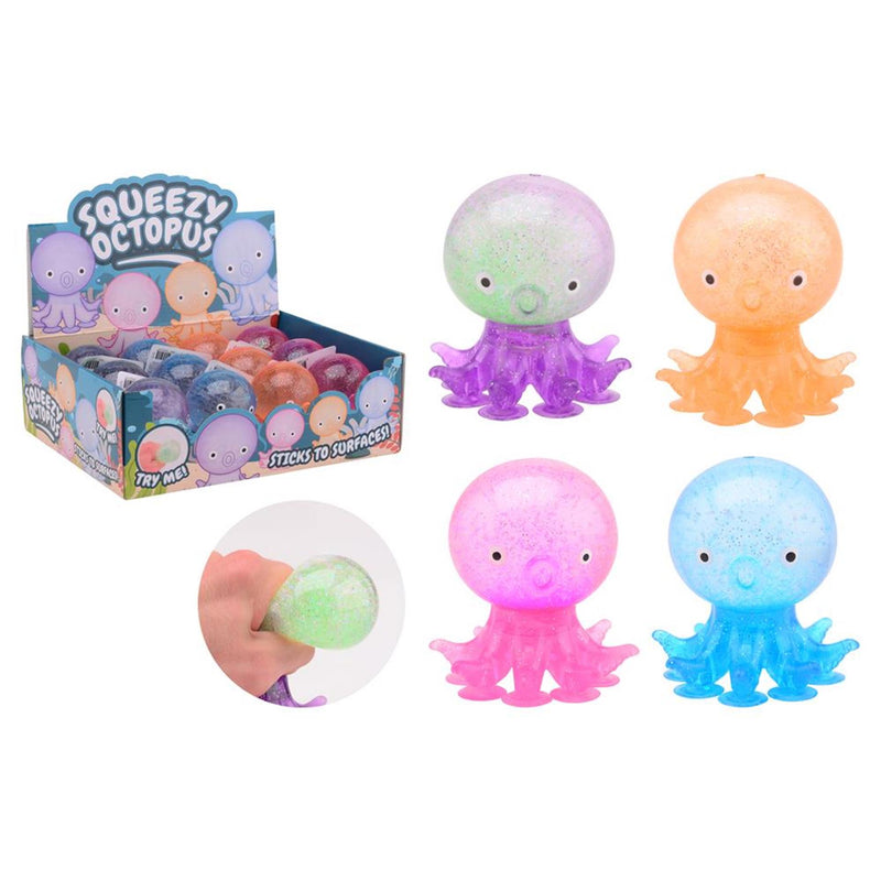 Afbeelding laden in galerijviewer, Johntoy octopus stressbal met zuignappen
