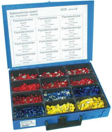 Dresselhaus assortiment kabelconnectoren sort.cable connectors isol. flat plug-in
