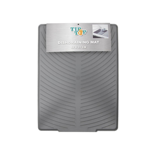 Tiptop afdruipmat 44x31cm grijs kunststof
