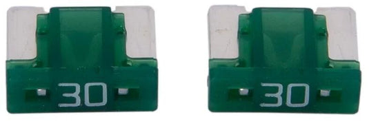 Dresselhaus zekering bananenstekker mini mini-fuse 30a 2 pcs. low profile light green