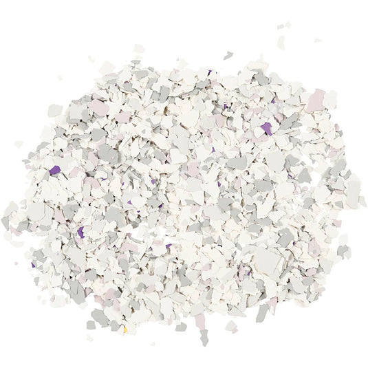 Terrazzo vlokken, lichtgrijs, 90 gr 1 doosje