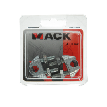 Mack 1006867 - 2 staaldraadklemmen crosby verzinkt 8mm bl | 5 stuks