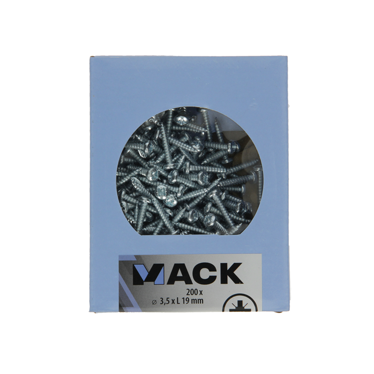 Afbeelding laden in galerijviewer, Mack 1006997 - zelftap. schroef cyl. kop 200 200 st 3,5x19mm | 10 stuks
