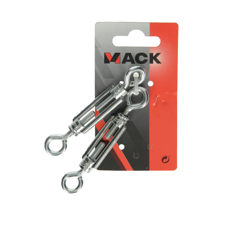 Afbeelding laden in galerijviewer, Mack 1008470 - 2 spanners 2 ogen m5 x 50mm verzinkt | 10 stuks
