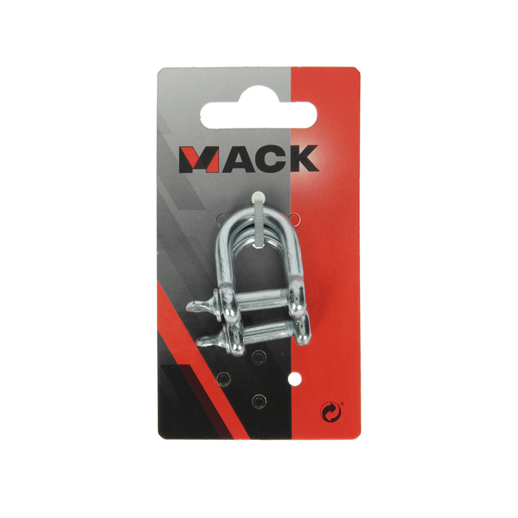 Afbeelding laden in galerijviewer, Mack 1008491 - 2 kelven recht 6mm verzinkt | 10 stuks
