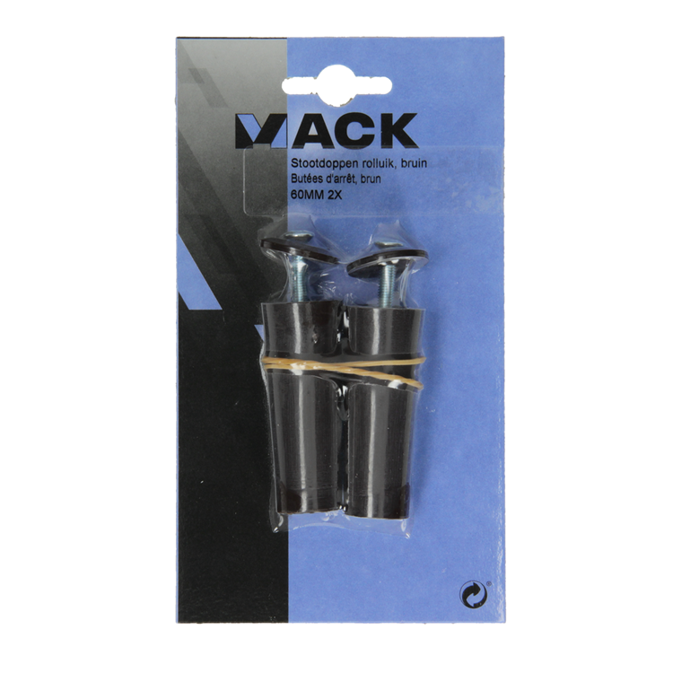 Afbeelding laden in galerijviewer, Mack 1010113 - 2 stootdoppen bruin 60mm | 10 stuks
