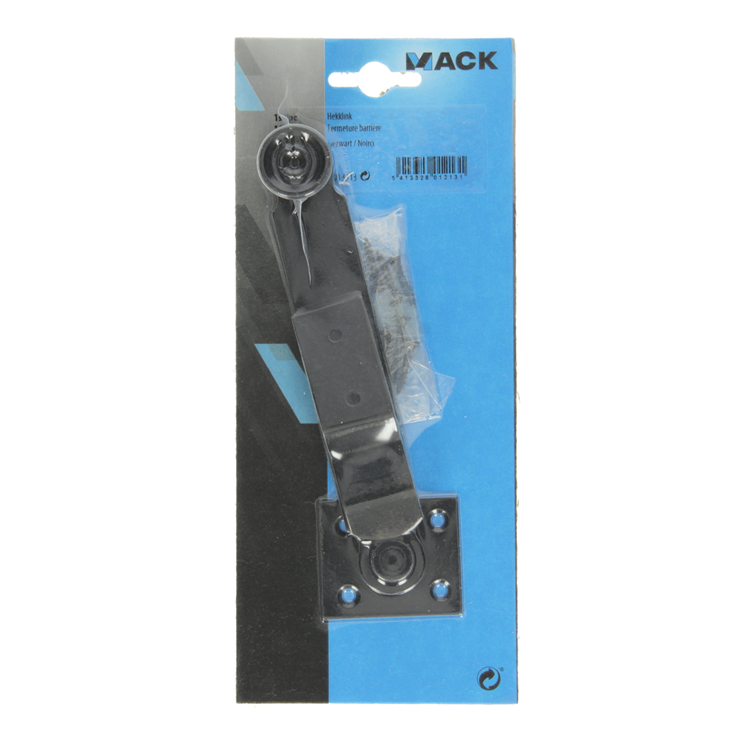 Afbeelding laden in galerijviewer, Mack 1013313 - 1 hekklink zwart geplastif. | 3 stuks
