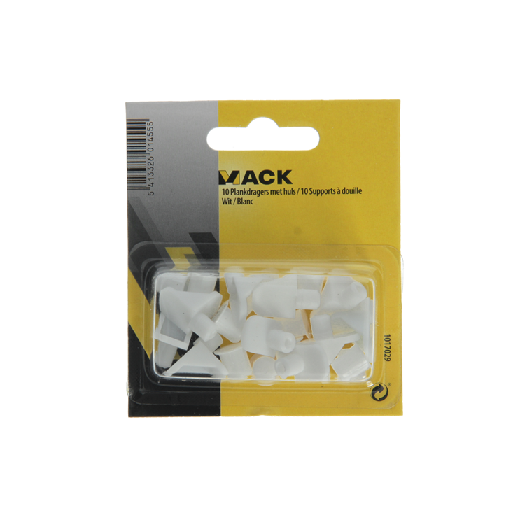 Afbeelding laden in galerijviewer, Mack 1017029 - 10 plankdragers met huls wit | 5 stuks
