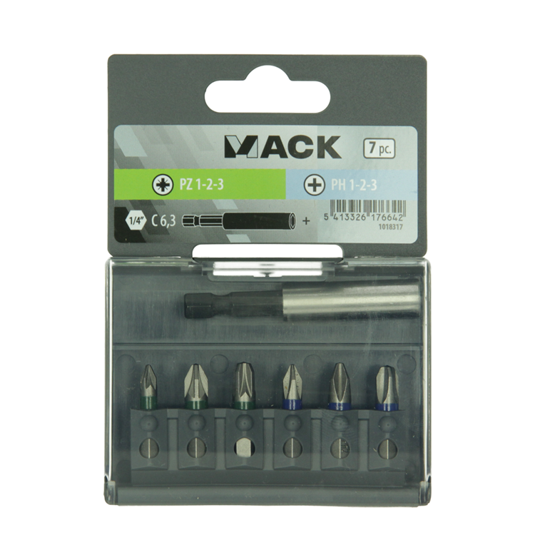 Afbeelding laden in galerijviewer, Mack 1018317 - schroefbit set 7 delig | 5 stuks

