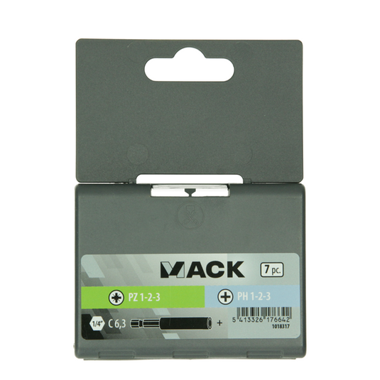 Mack 1018317 - schroefbit set 7 delig | 5 stuks