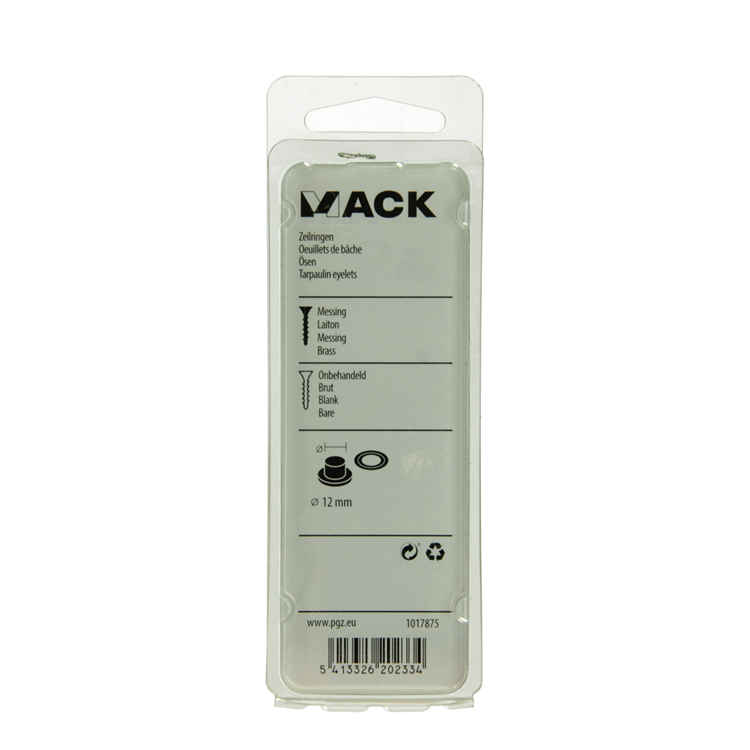 Afbeelding laden in galerijviewer, Mack 1017875 - zeilringen messing 8 st 12mm | 10 stuks
