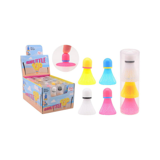 Johntoy badminton ploppers 3 stuks in tube