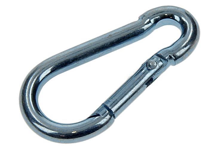 Afbeelding laden in galerijviewer, Mack 1006846 - 1 karabijnhaak+veer verzinkt bl 40x4mm | 5 stuks
