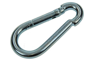 Mack 1006849 - 1 karabijnhaak + veer verzinkt bl 80x8mm | 5 stuks