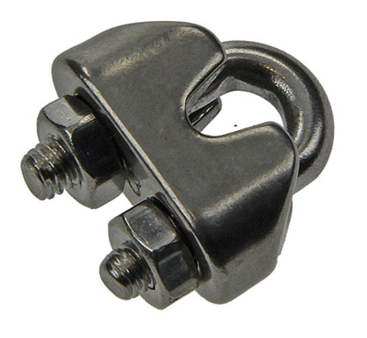 Mack 1006889 - 4 staaldraadklemmen crosby inox 3mm bl | 5 stuks