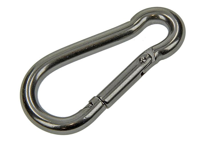 Afbeelding laden in galerijviewer, Mack 1006891 - 1 karabijnhaak+veer inox 60x6mm bl | 5 stuks
