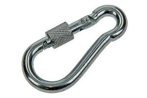 Mack 1006896 - 1 karabijnhaak+borgsl. verzinkt 6mm bl | 5 stuks