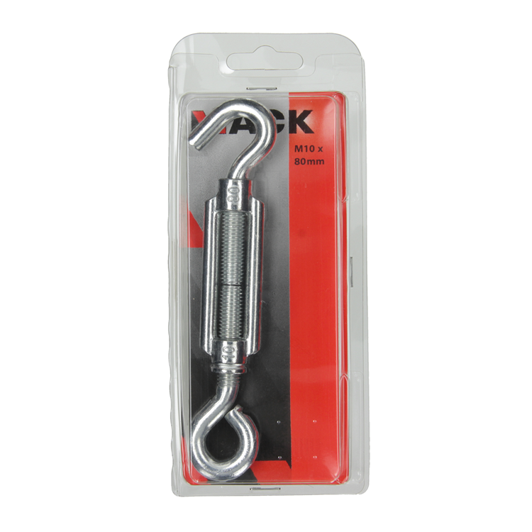 Afbeelding laden in galerijviewer, Mack 1006875 - 1 spanner: oog + haak verzinkt m10x80mm bl | 5 stuks
