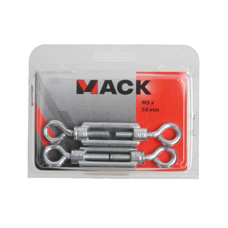 Afbeelding laden in galerijviewer, Mack 1006877 - 2spanners 2 ogen verzinkt m5x50mm bl | 5 stuks
