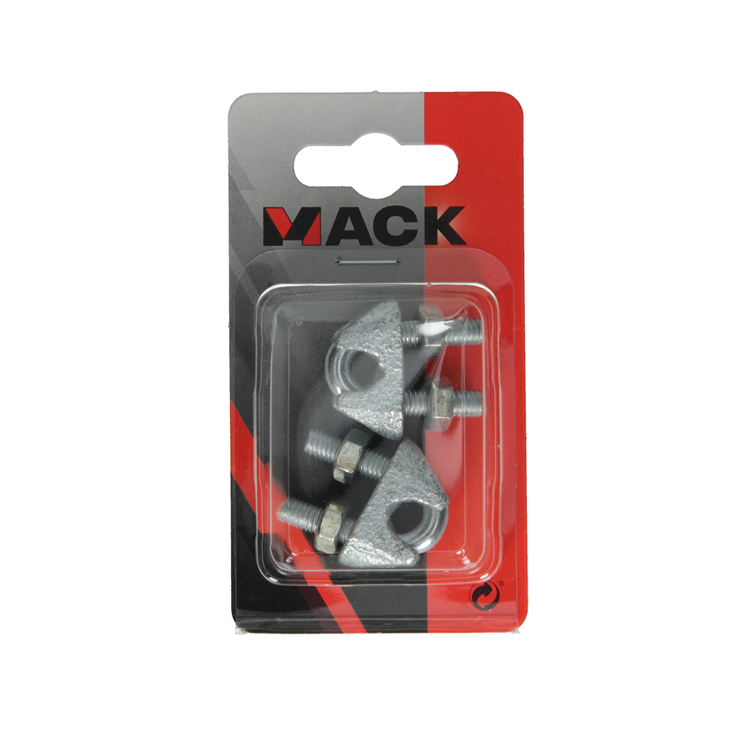 Afbeelding laden in galerijviewer, Mack 1008477 - 2 staaldraadklemmen 8mm verzinkt | 10 stuks
