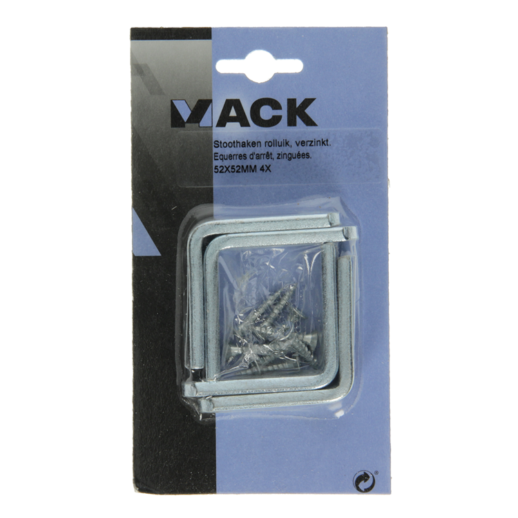 Afbeelding laden in galerijviewer, Mack 1010110 - 4 stoothaken vr rolluik verzinkt 52x54mm | 5 stuks

