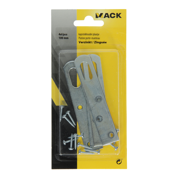 Afbeelding laden in galerijviewer, Mack 1013286 - 4 rekogen verzinkt 100 mm | 5 stuks
