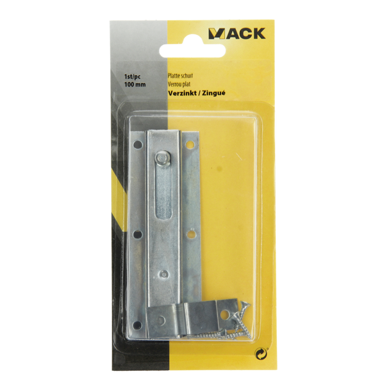 Afbeelding laden in galerijviewer, Mack 1013278 - 1 platte schuif verzinkt a 100 - b 25 mm | 5 stuks
