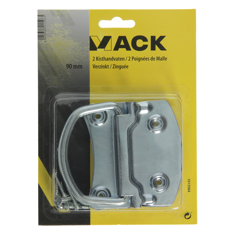 Afbeelding laden in galerijviewer, Mack 1013564 - 2 kisthandvaten verzinkt 90mm | 5 stuks
