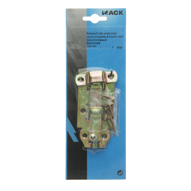 Afbeelding laden in galerijviewer, Mack 1014272 - rolschuif met ronde knop, bichromaat 100mm | 5 stuks
