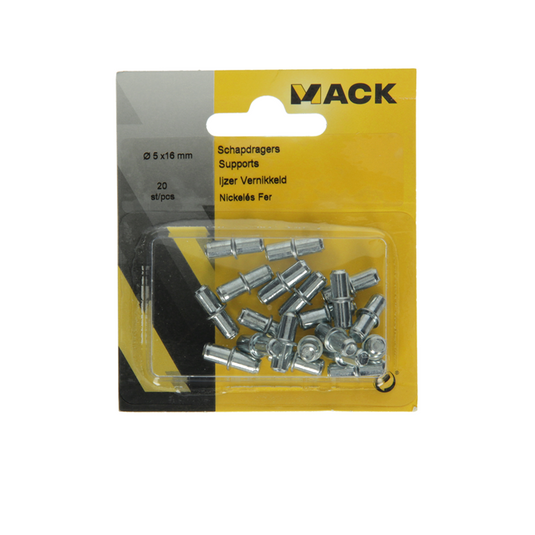 Mack 1013701 - 20 plankdragers staal verzinktø 5 x 16 mm | 5 stuks