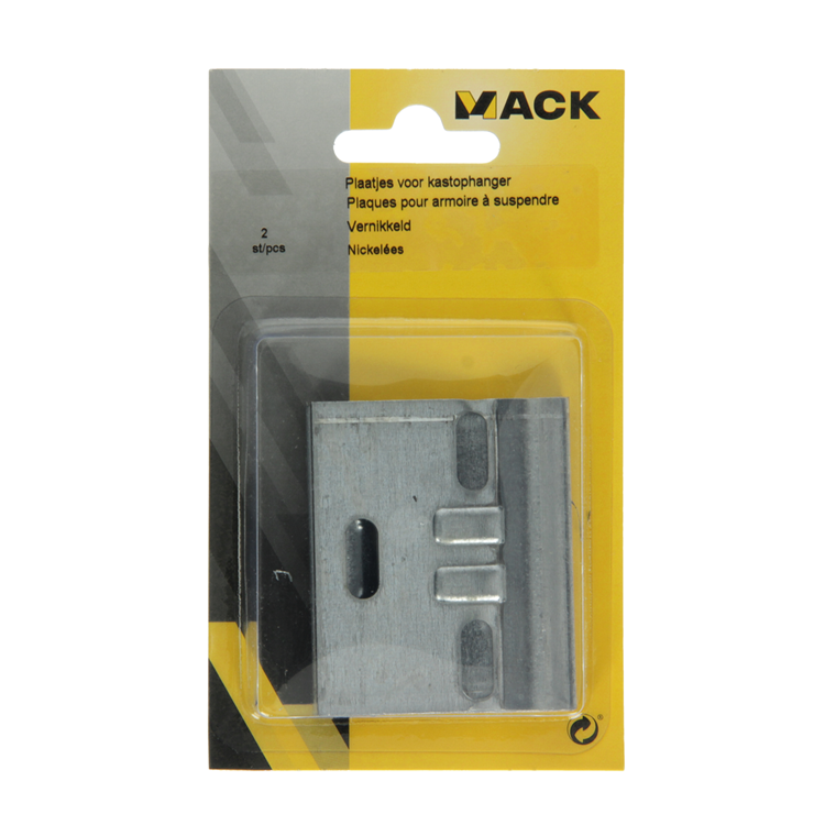Afbeelding laden in galerijviewer, Mack 1013781 - 2 plaatjes voor kastophanger | 10 stuks
