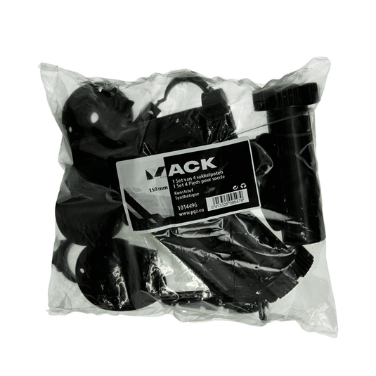Mack 1014496 - set van 4 sokkelpoten kunststof 150 mm | 10 stuks