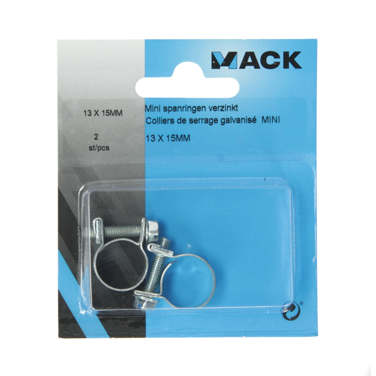 Afbeelding laden in galerijviewer, Mack 1011659 - 2 mini spanringen verzinkt 13x15mm | 10 stuks
