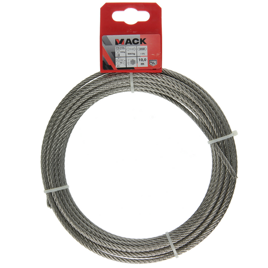 Mack 1015194 - staalkabel 7x7 rvs aisi 316 104mm wll 150 kg din en 12385-4 | 5 stuks