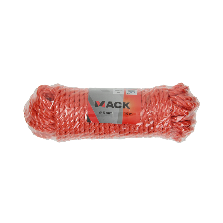 Afbeelding laden in galerijviewer, Mack 1013964 - pp gedraaid oranje streng 6mm 15m | 5 stuks
