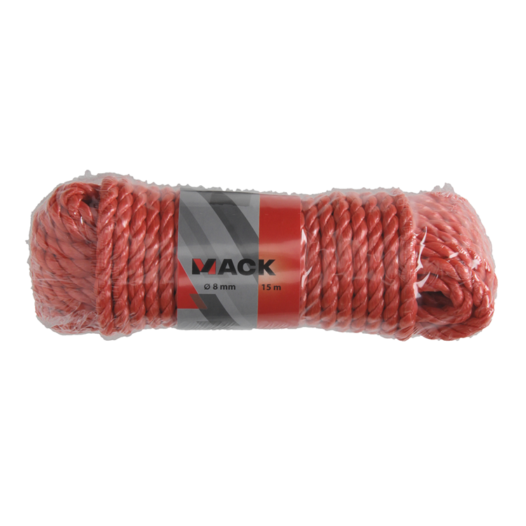 Afbeelding laden in galerijviewer, Mack 1013965 - pp gedraaid oranje streng 8mm 15m | 5 stuks
